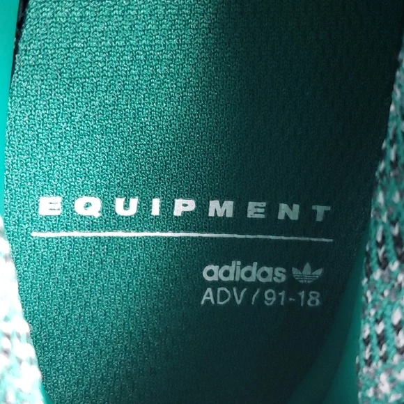 adidas Men's EQT Support SK Originals Primeknit Slip Ons Black Green Grey - Picture 11 of 11